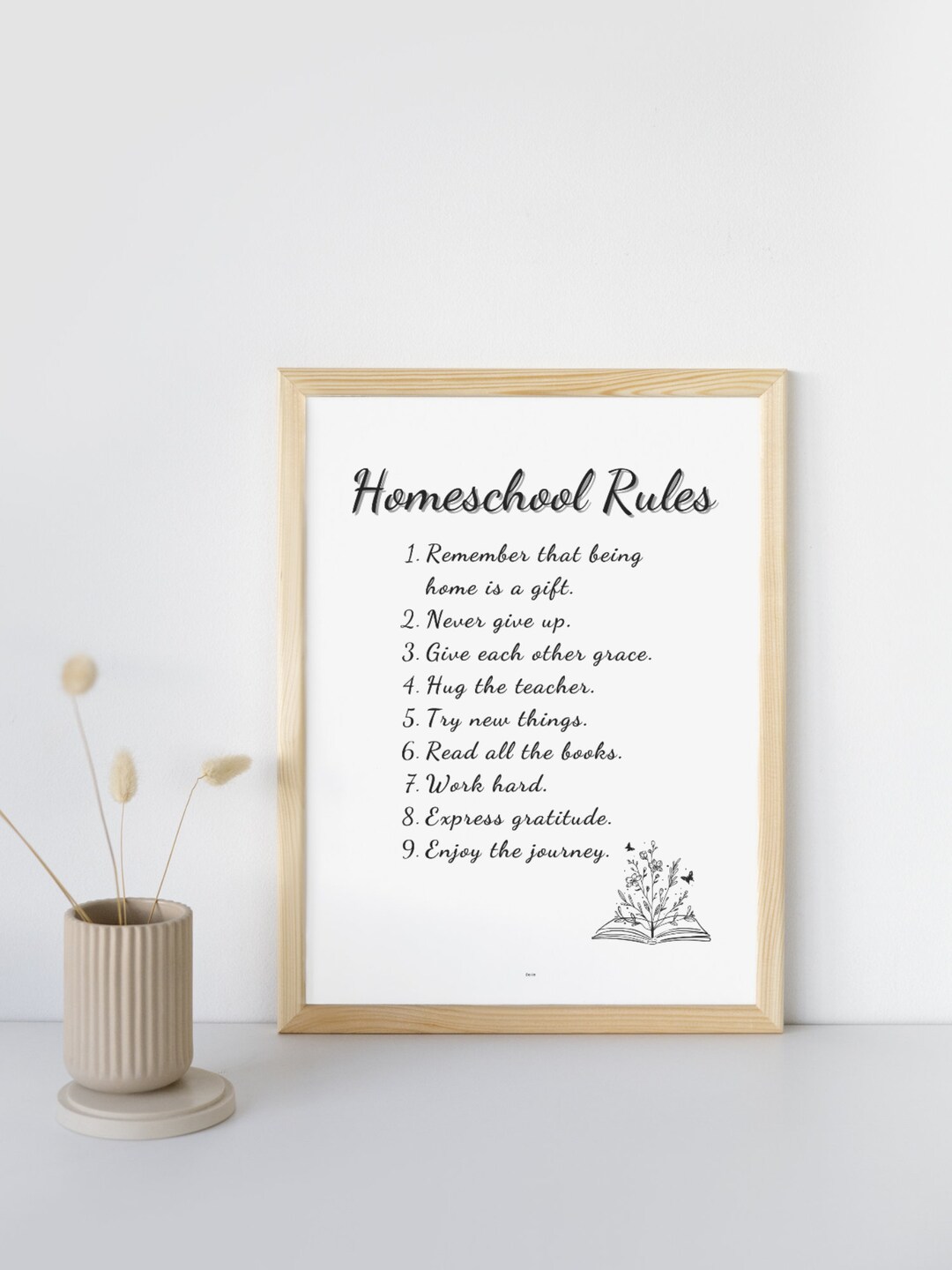 Homeschool Rules, Homeschool Poster, Homeschool Printable - Etsy