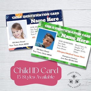 Custom Child ID Card: Personalized Safety Identification