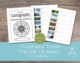 Geography Terms Dictionary: Director File, Cartography Challenge A (Digital Download)