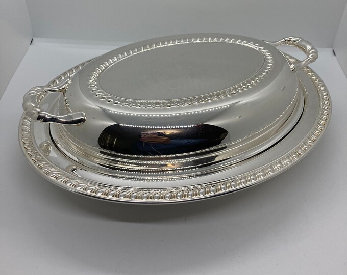 Silver Plate Wm Rogers Oval Covered Casserole Serving Dish Etsy Silver Plate Wm Rogers Oval Covered Casserole Serving Dish Etsy