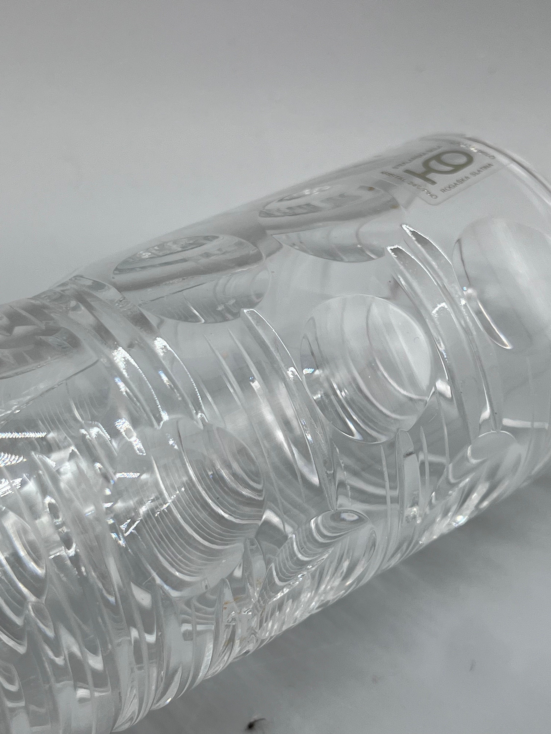 ROGASKA スロベニア ハンドメイド 鉛クリスタル花瓶 ヴィンテージ