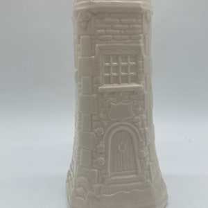 BELLEEK Signed 1998 Tomond Tower Vase Limited Edition Fine Parian Porcelain Ireland zdjęcie 6