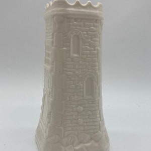 BELLEEK Signed 1998 Tomond Tower Vase Limited Edition Fine Parian Porcelain Ireland zdjęcie 4