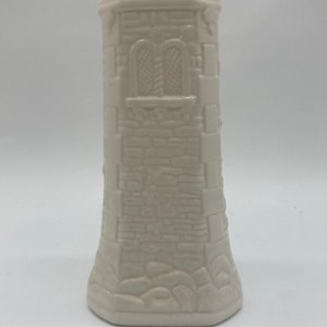 BELLEEK Signed 1998 Tomond Tower Vase Limited Edition Fine Parian Porcelain Ireland zdjęcie 2
