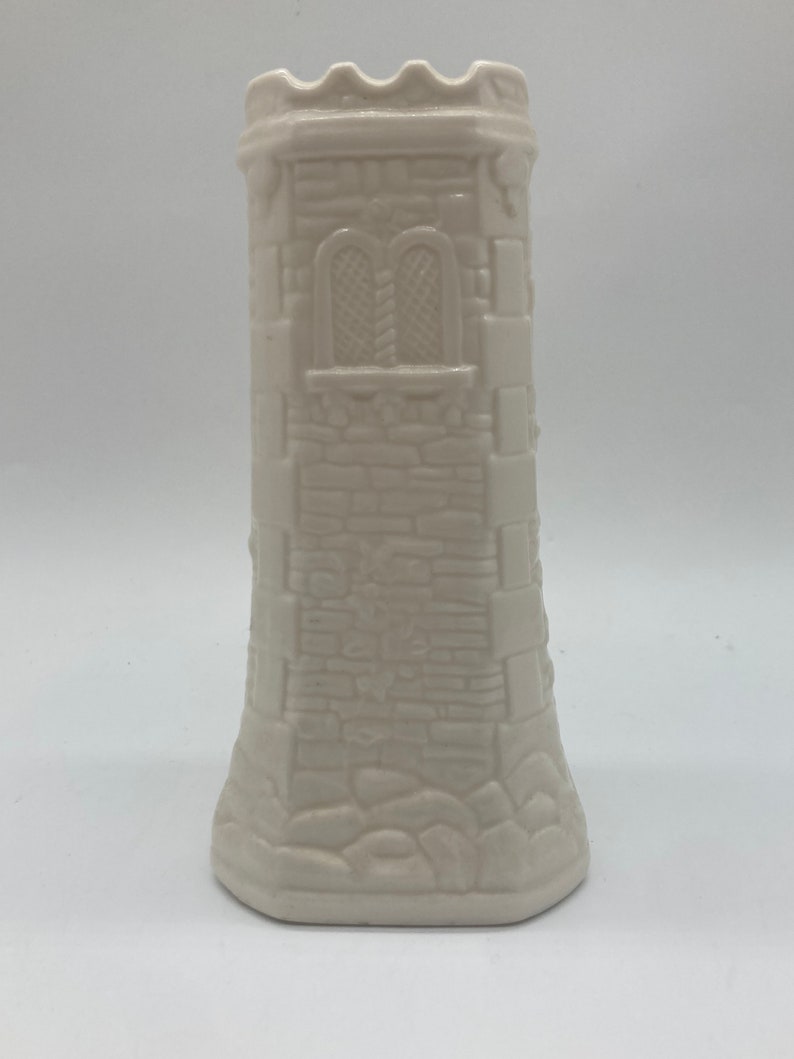 BELLEEK Signé 1998 Tomond Tower Vase Édition Limitée Fine Porcelaine De Parian Irlande image 2