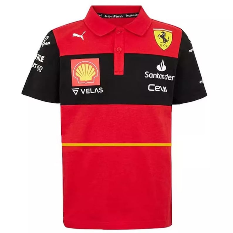 Jersey Polo Ferrari Team 2022 Home Malliot Maglia F1 Etsy