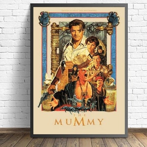 The Mummy Adventure Film Poster Wall art Canvas Painting Living Room Home Decor（No frame）