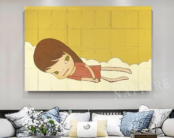Nara Yoshitomo Home Decor Canvas Poster Art Wall art Living Room（No frame）