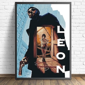 Leon the Professional Movie Poster Wall art Canvas Painting Living Room Home Decor（No frame）