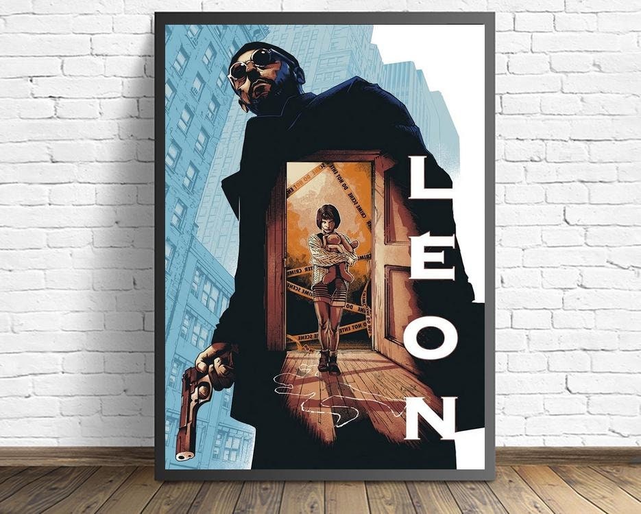 Leon the Professional Movie Poster Wall art Canvas Painting Living Room Home Decor(No frame)