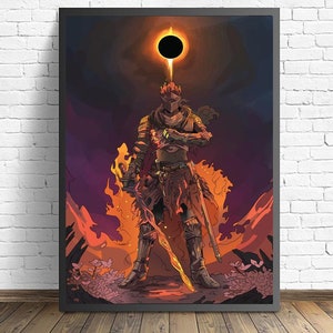 Dark Souls Game Poster Wandkunst Leinwand Gemälde Wohnzimmer Home Decor (ohne Rahmen)