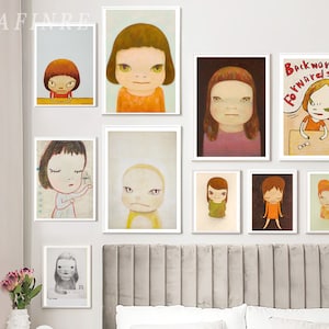 Nara Yoshitomo Home Decor Canvas Poster Art Wall art Living Room（No frame）