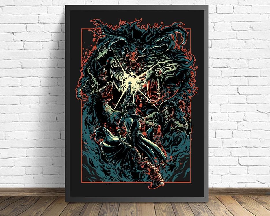Bloodborne Game Silk Hot New Painting Wall Art Home Decor - POSTER 20x30