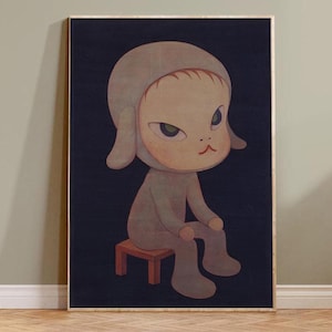 Nara Yoshitomo Home Decor Canvas Poster Art Wall art Living Room（No frame）