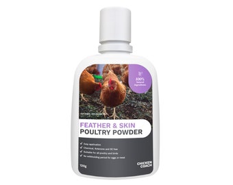 Feather & Skin Poultry Powder - Natural Treatment and Prevention for Lice and Mites in Chickens