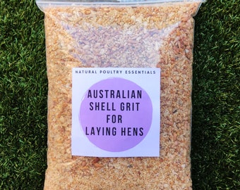 Grava de concha australiana para gallinas ponedoras, calcio natural, 2 kg