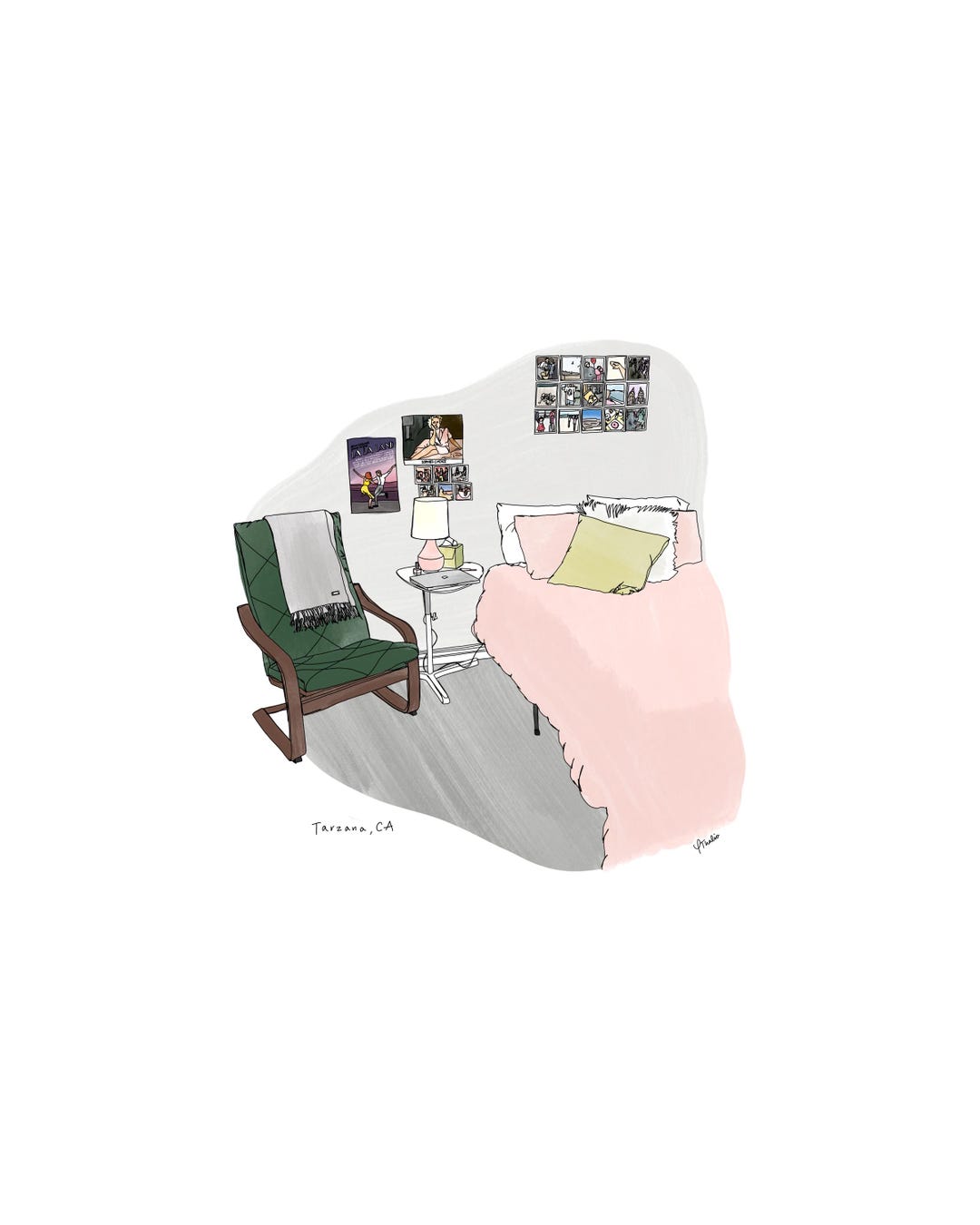 Interior Illustration (custom, Digital) - Etsy