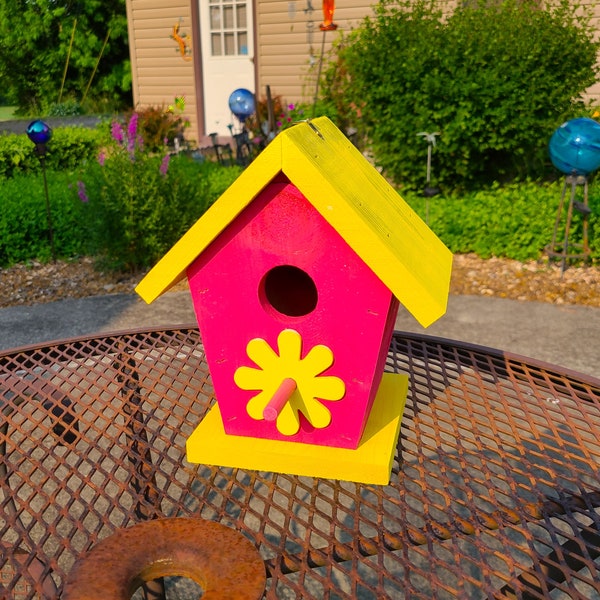 Cedar Birdhouse Etsy