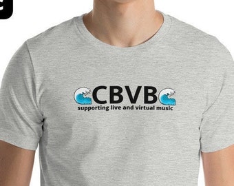 CBVB 2Wave black letter Heather Unisex t-shirt
