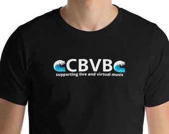 CBVB 2Wave white letter Unisex t-shirt