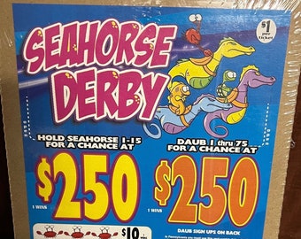 Small Sea Horse Derby pull tabs - Seal