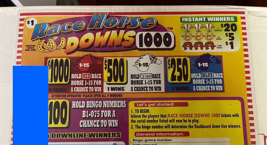 Race Horse Downs Pull Tabs Etsy