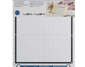 Brother ScanNCut Low Tack Adhesive Mat 12x12 for Thin Paper Cutting – Compatible with CM Models CM300, CM600, Cm700, Cm800, Cm900