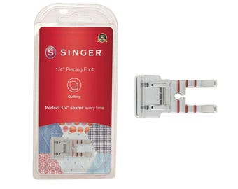 Singer Presser Foot Metal White 1/4 Inches