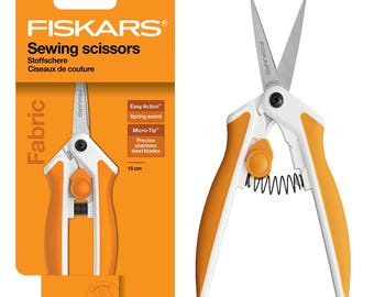 Forbici Micro-Tip Easy Action 8" (20 Cm) - Per Destri E Mancini, Lame Acciaio Inox, Molla Di Riapertura