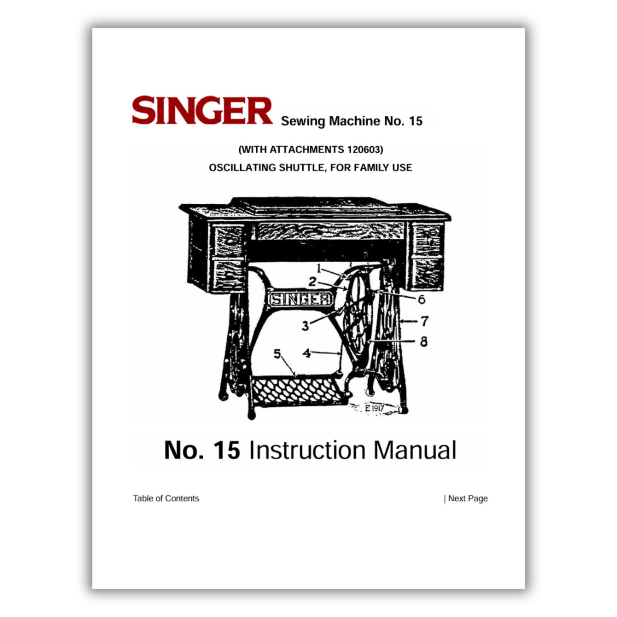 これで本当に削除❣️ヴィンテージ　シンガーミシン シンガー 15k ヴィンテージミシン 取扱説明書（デジタル PDF） - Etsy 日本