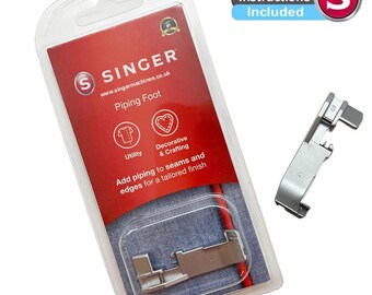 Genuine Singer Overlocker Piping Foot – Add Tailored Piping to Seams with Video Instructions