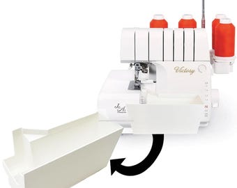 Babylock Victory Trim Bin – Scrap Catcher Attachment for Clean and Tidy Overlocking Without Workspace Clutter