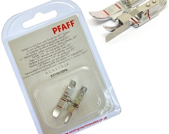Pfaff Perfect 1/4 Inch Seam Foot with Guide for IDT – Snap-On Quilting & Topstitching Foot with Red Markings – Genuine Pfaff Accessory