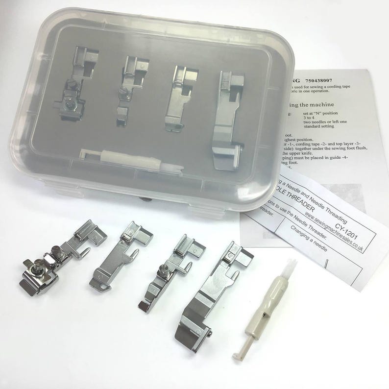 Necchi overlocker foot set