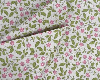 Tilda Sunday Brunch Tipsy Pink and Cream Floral Fabric - 100% Cotton