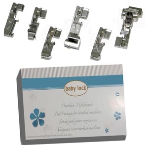 Baby Lock foot set for overlockers