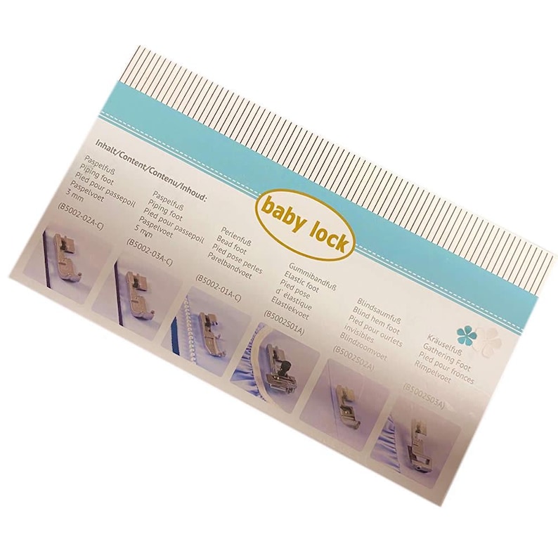 Baby Lock 6x Overlock Feet Collection – For Enspire, Victory, Enlighten & Acclaim Models image 3