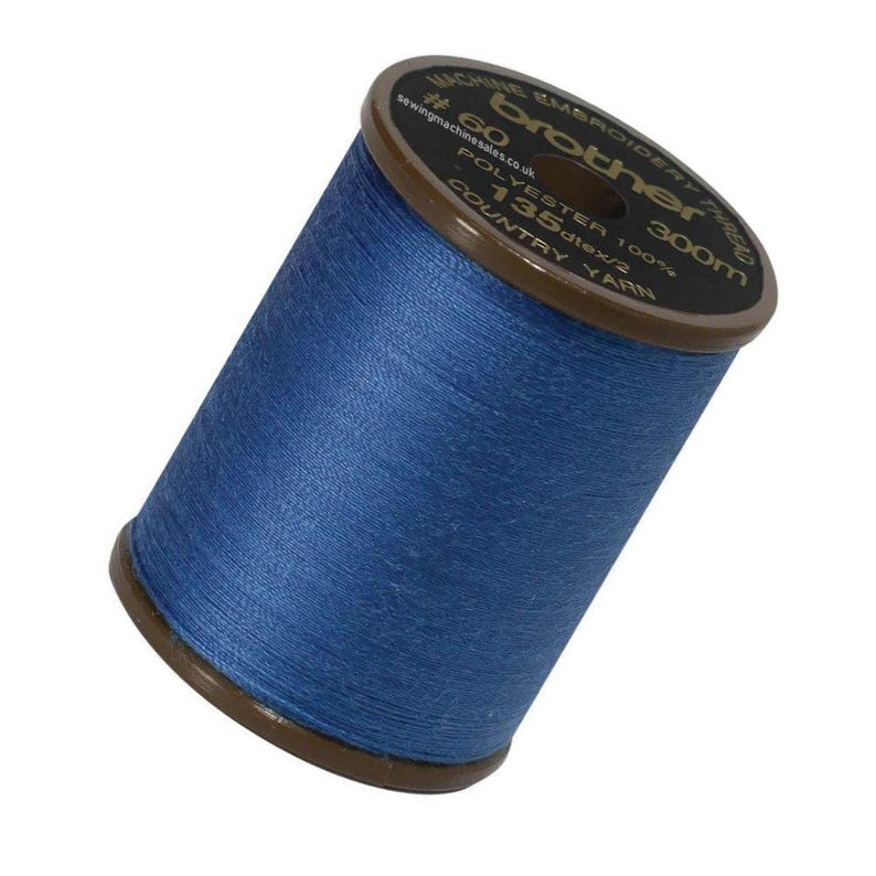 Brother Country Embroidery Thread 300m Col.575 Ultra Marine image 1