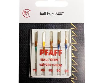 Pfaff Sewing Machine Needles - Ball Point Assorted Sizes - 5 Pk