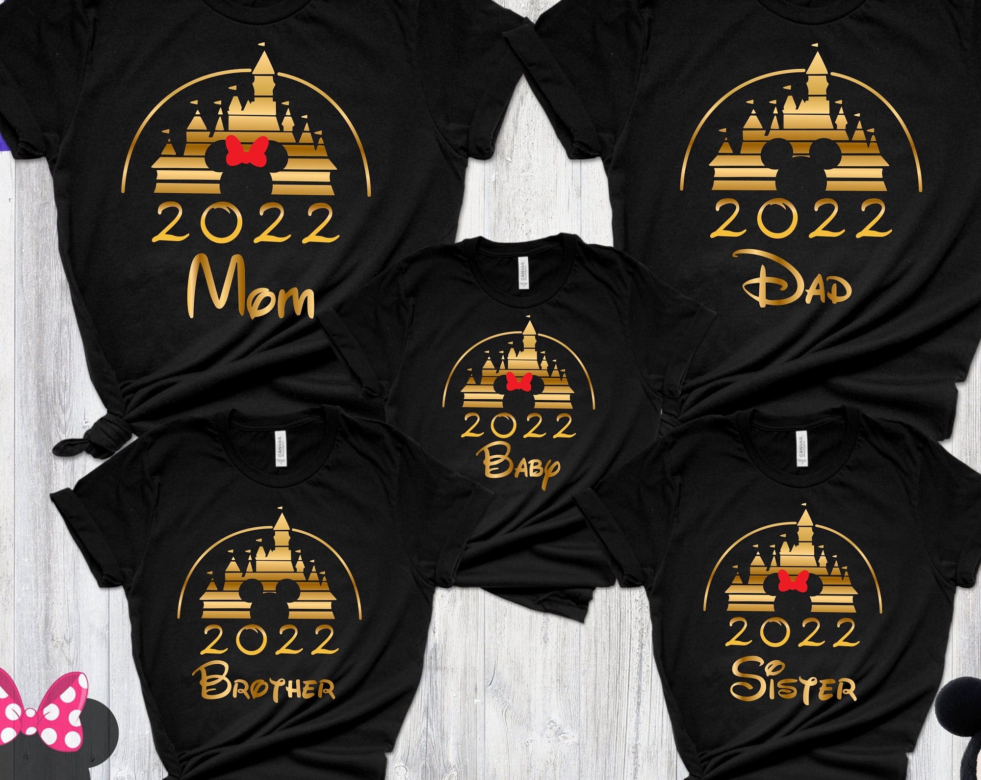 Personalisiertes Disney Golden Squad-Family T-Shirt Personalisiertes Disney Golden Squad-Family T-Shirt