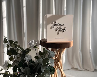 Glossy White Acrylic Wedding envelope box / Event Envelope box /Money box /Card box
