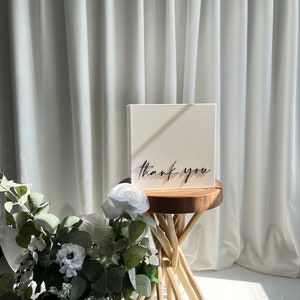 Glänzende weiße Umschlagbox aus Acryl / Hochzeitsumschlag / Geschenkbox / Spardose / Kartenbox