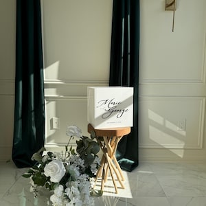Glanzend wit acryl bruiloft envelopdoos / evenementen envelop / spaarpot / kaartdoos