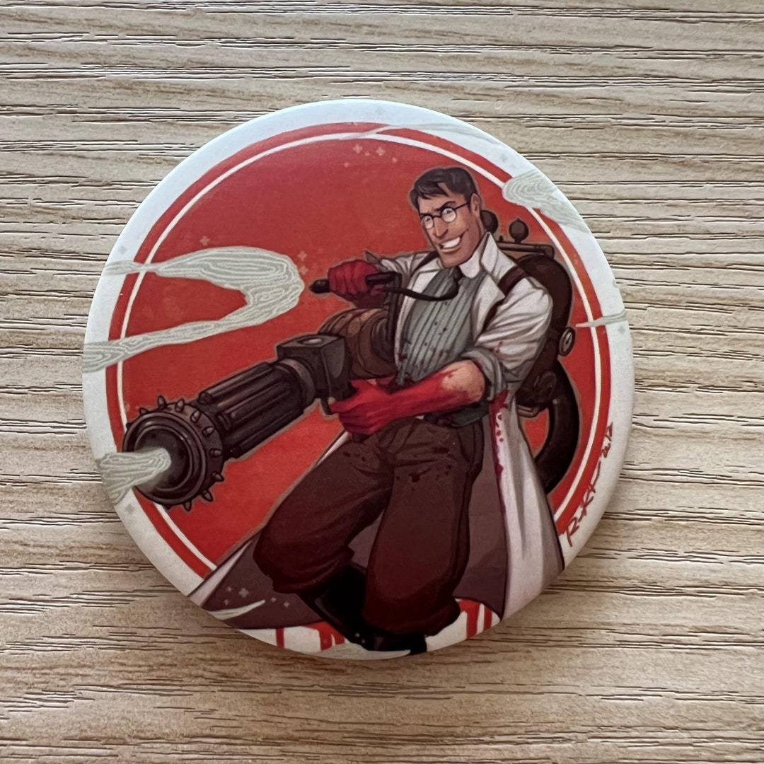 TF2 Medic Pins TF2 Buttons 2.28 Team Fortress 2 Etsy