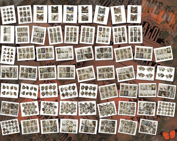 クリスマスカード、クリスマスジャンクジャーナルページ