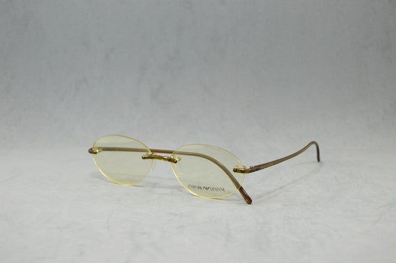 EMPORIO ARMANI 651 ヴィンテージ リムレス 眼鏡 未使用 EMPORIO ARMANI 651 ヴィンテージ リムレス 眼鏡 未使用