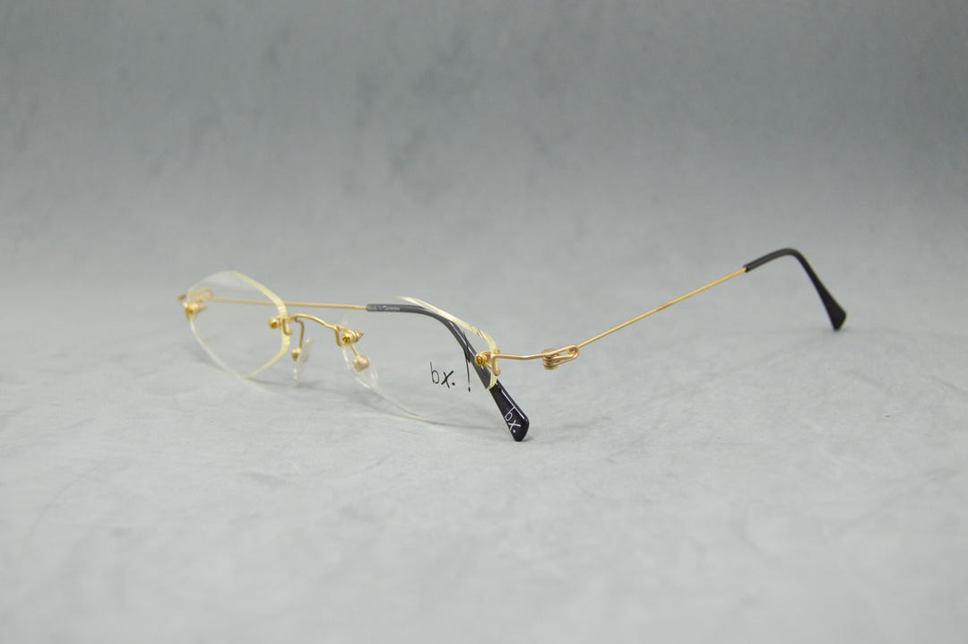 Top Vintage Rimless Eyeglasses BX Germany X-19 Nos Classic Fantasy ...