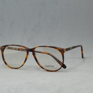Vintage acetate Eyeglasses XAFFER NOS Unworn Rx Eyewear Classic OVERSIZE dark brown aviator pilot drop Unisex Man Woman 90s old fashion 80s
