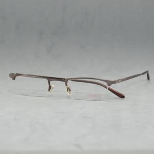 Lunettes de vue vintage de qualité supérieure sans monture MENRAD 13029 by FMG NOS Jamais portées Allemagne Homme unisexe Classique Rectangulaire petits visages étroits Marron