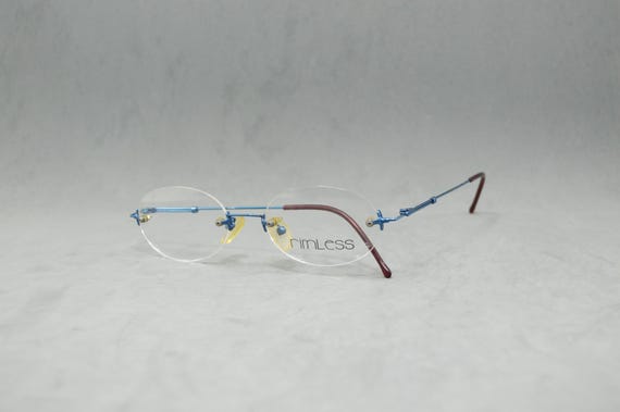 Lunettes Vintage Sans Monture Italien Design 4208 - Bronze - NOS (New Old Stock)